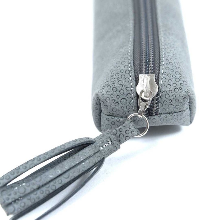 Carteras & Accesorios OQ Shoes | Portalapiceros Burbujas Gris