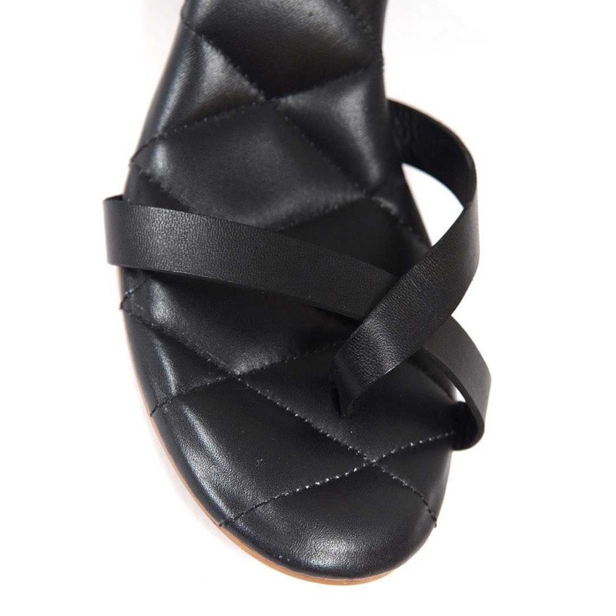 Zapatos OQ Shoes | Sandalia Negra Plataforma