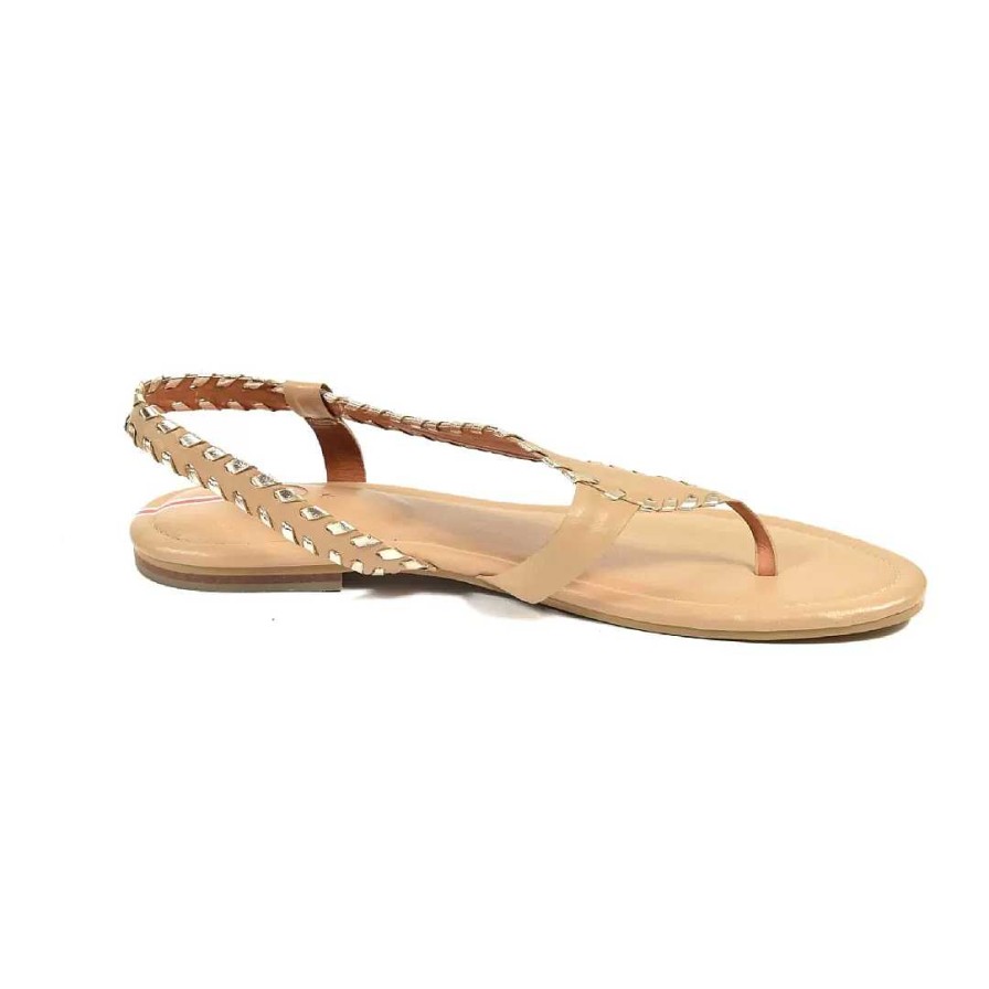 Zapatos OQ Shoes | Sandalias Playa Plana Trigo